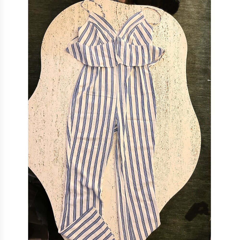 BCBGeneration Striped Jumpsuit